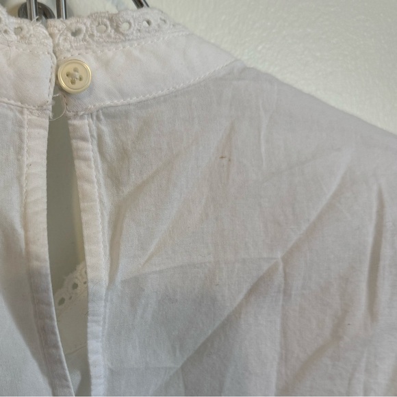 NWT Loft Lace Trim Pintucked Blouse Size XS - Picture 8 of 10